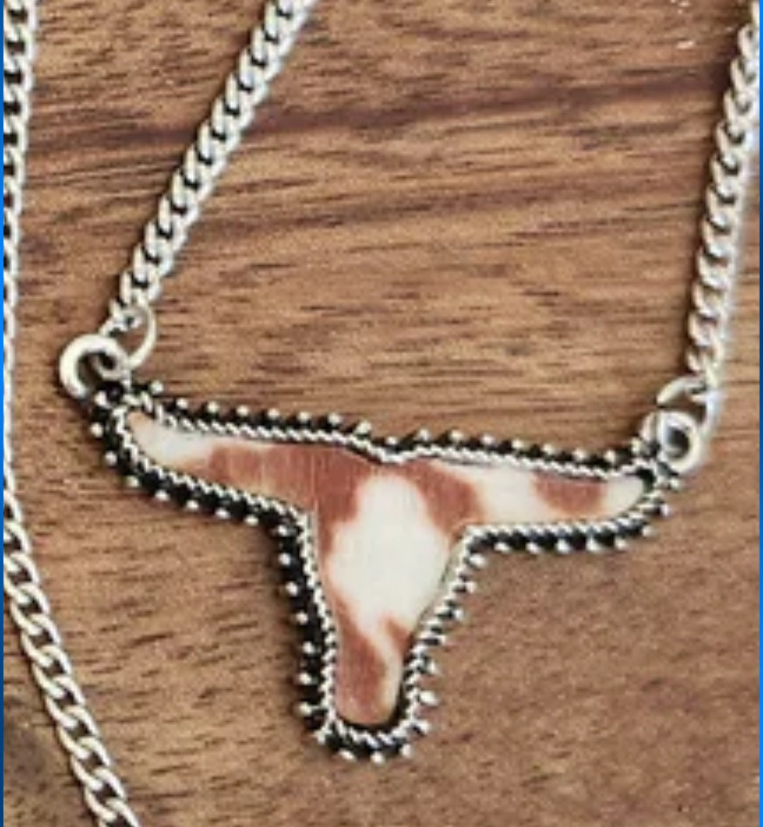 Silver Bull Necklace