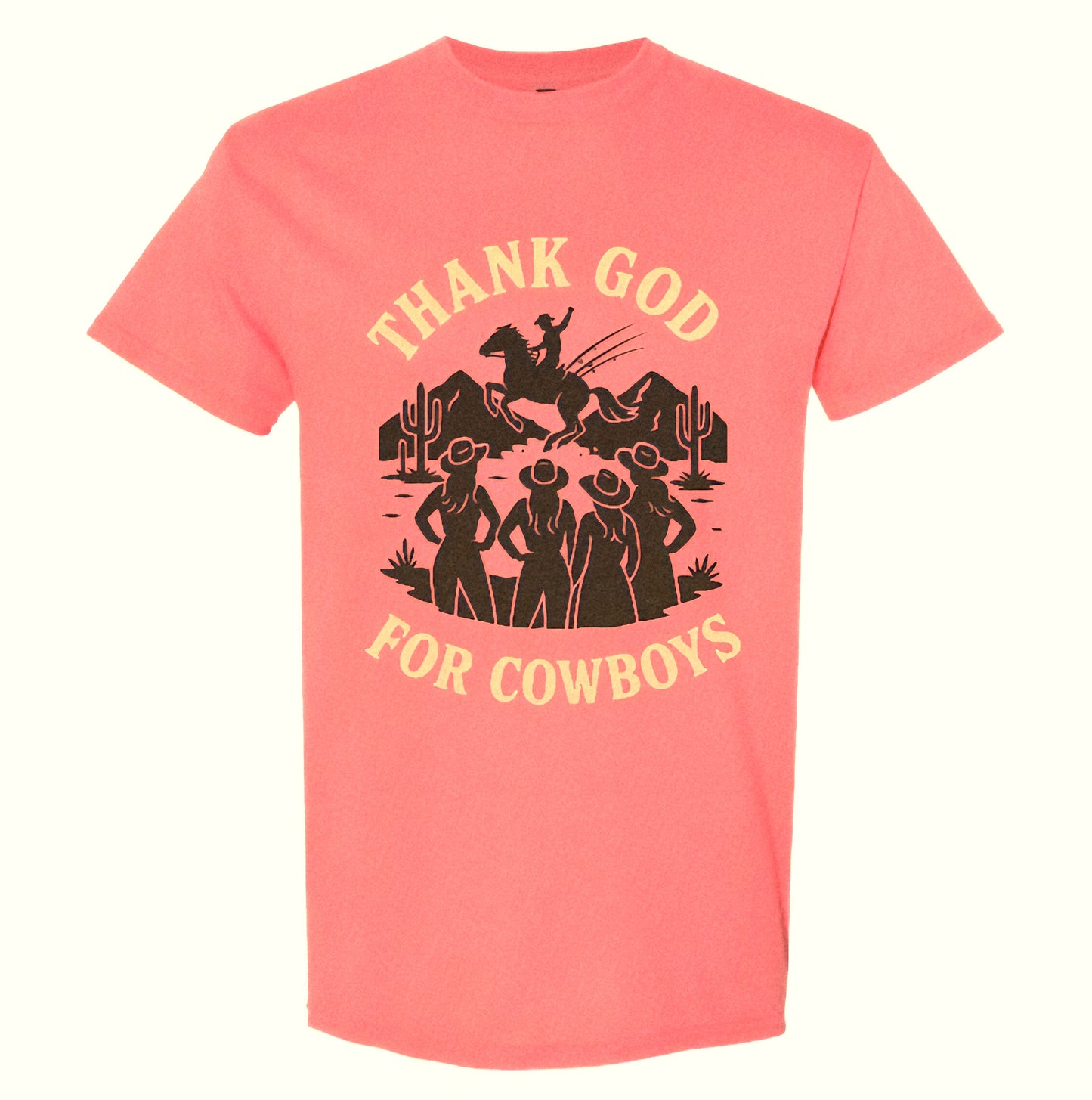 T-shirt - Thank God for Cowboys