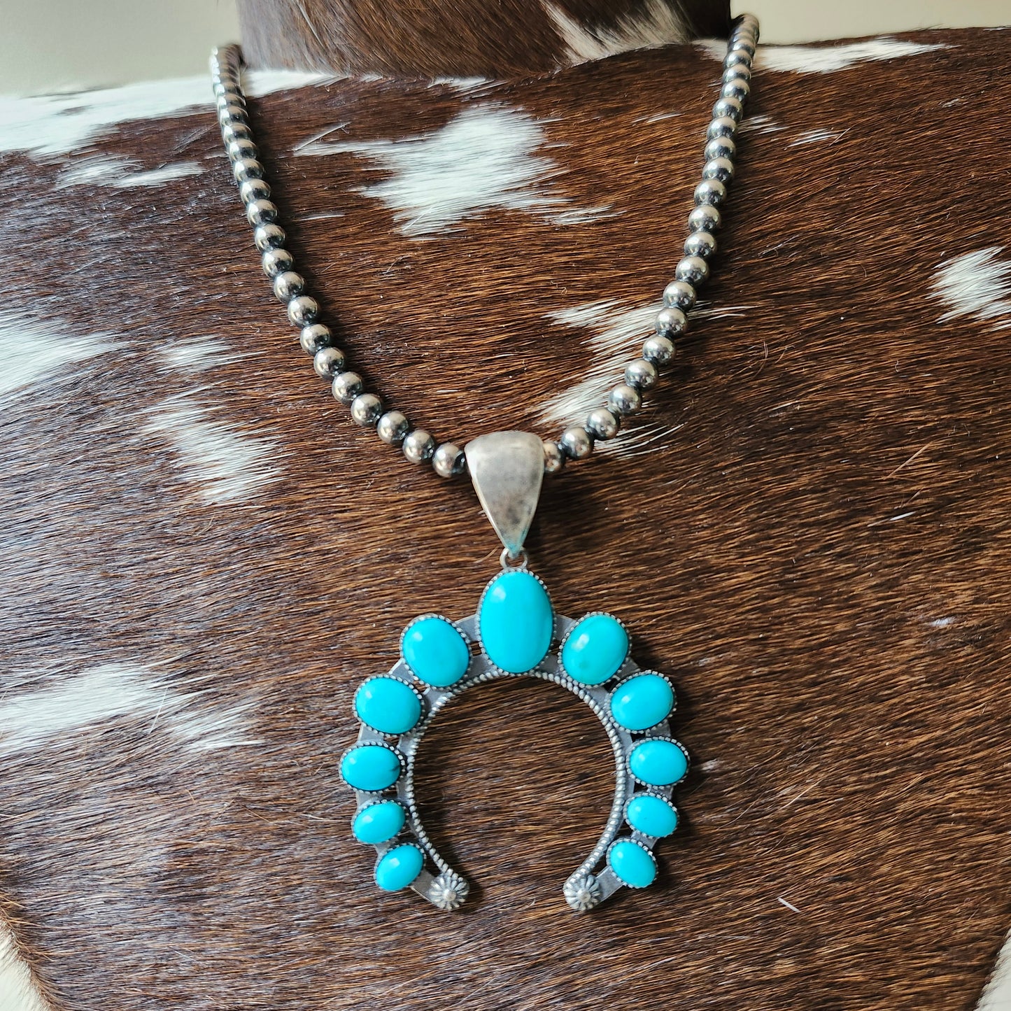 Pendentif Naja turquoise