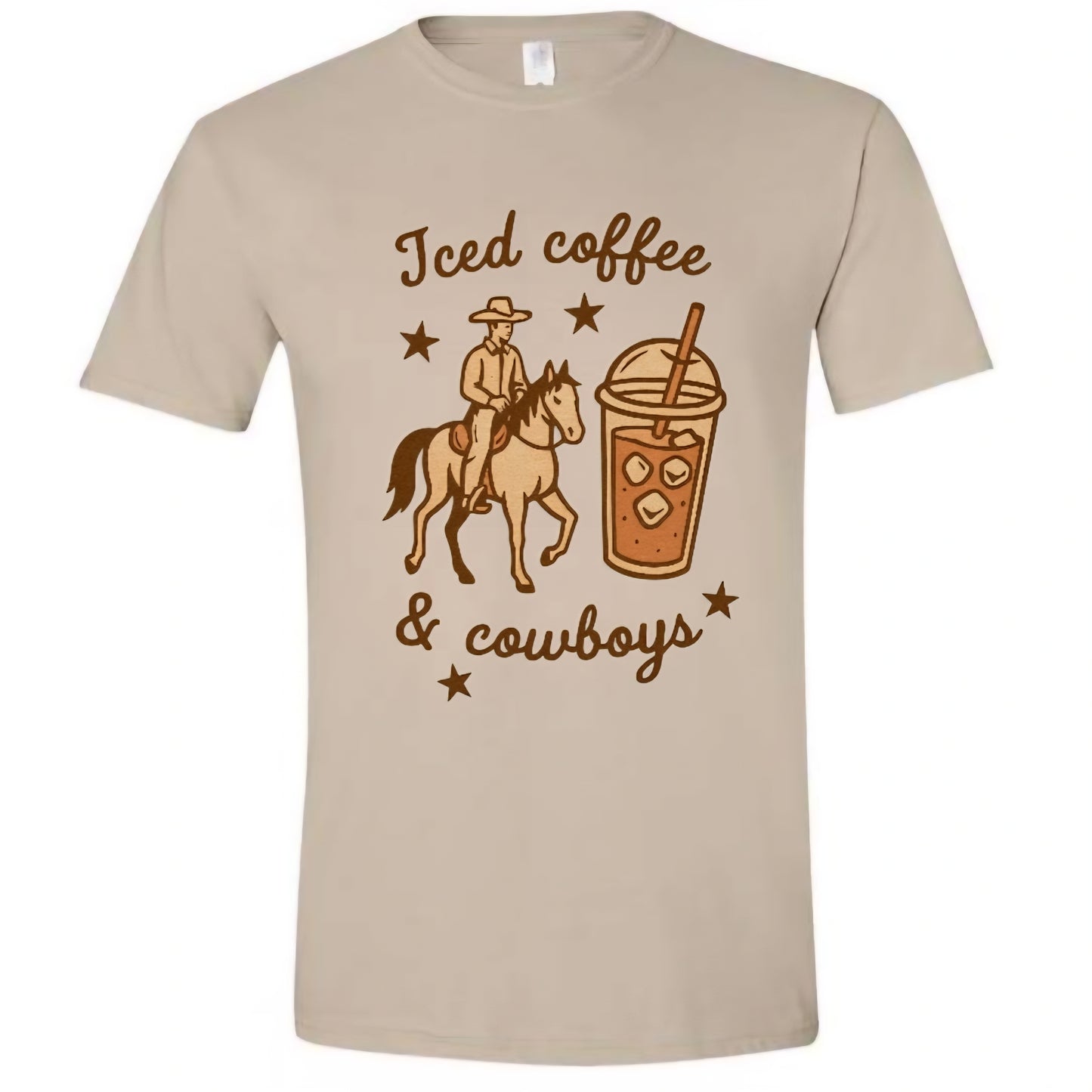 T-shirt - Iced Coffee and Cowboys