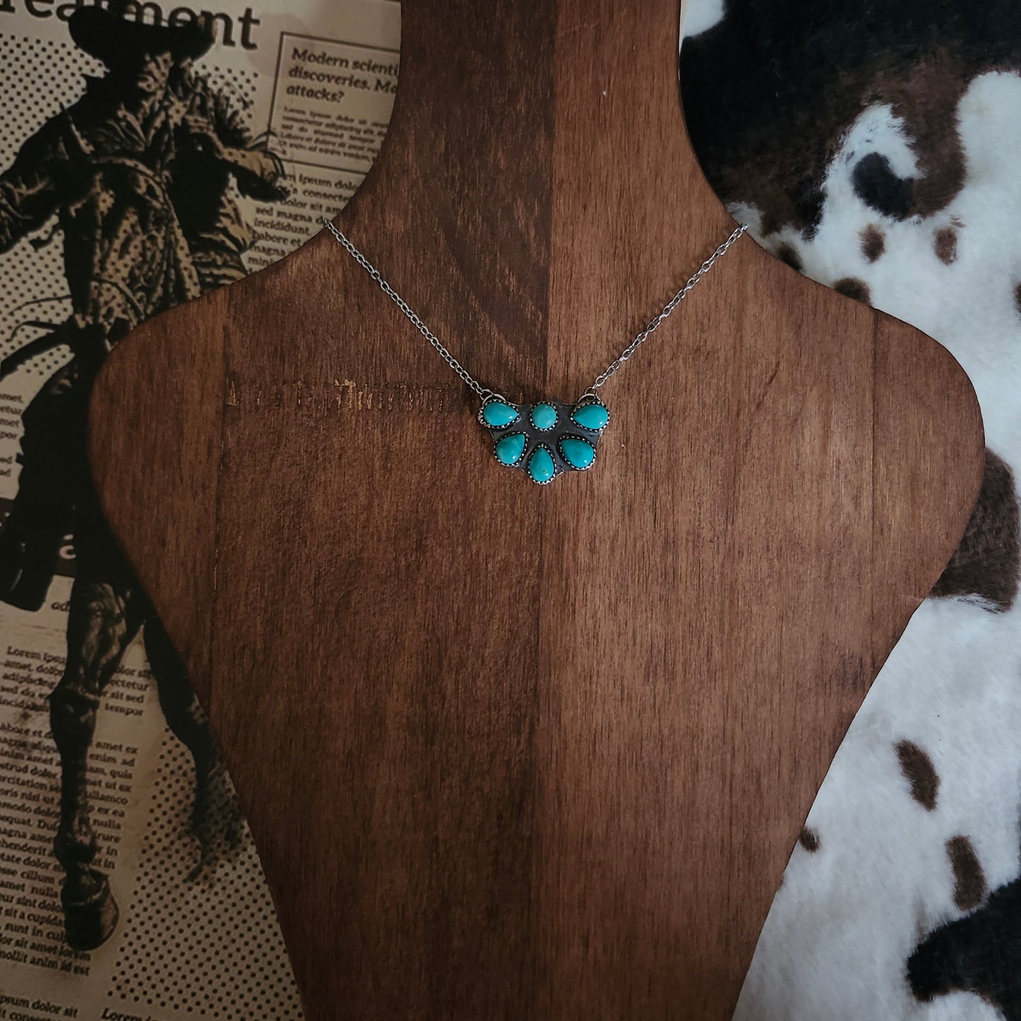 Blue Petal Necklace