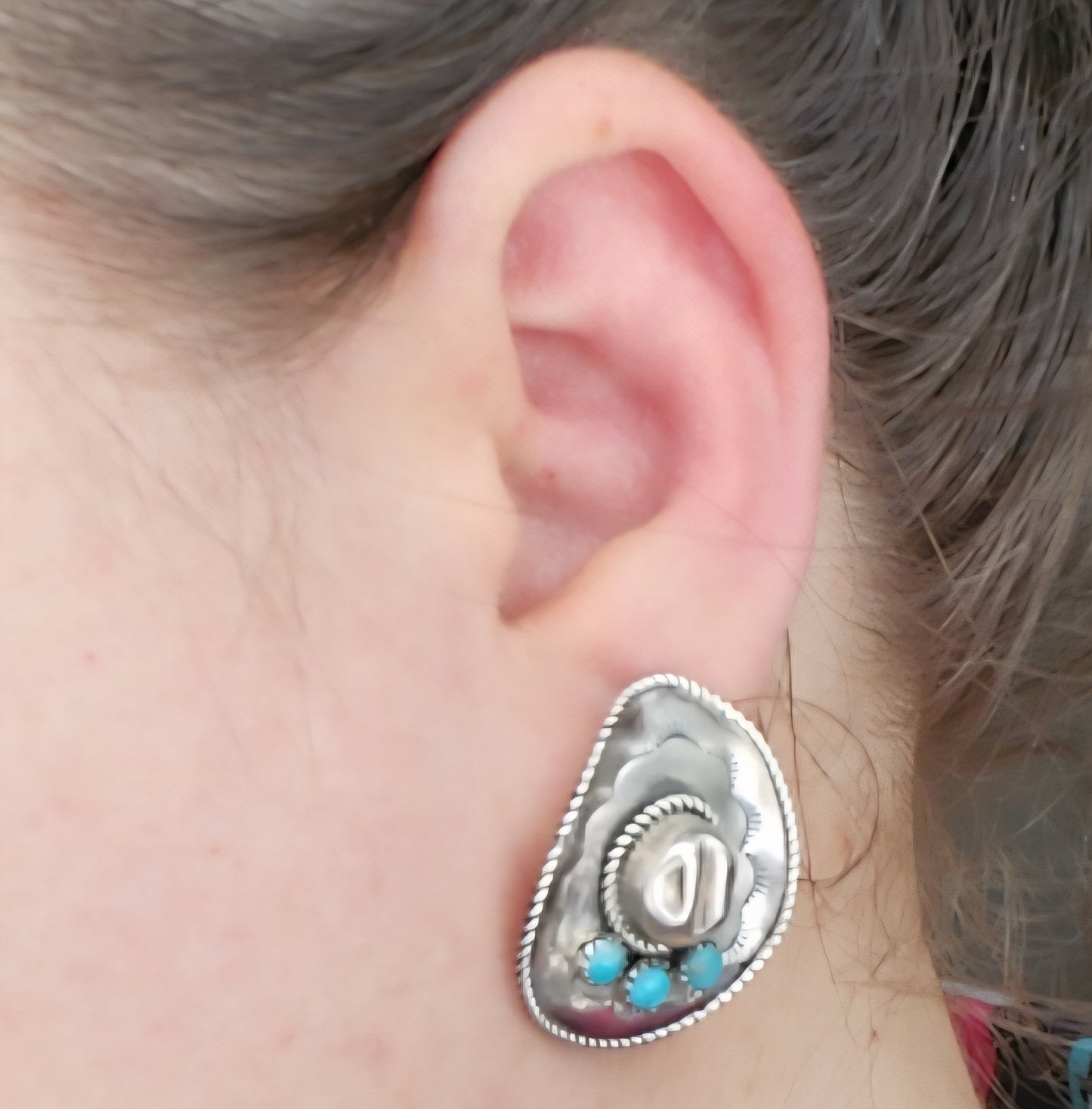 Boucles d'oreille chapeau de cowboy