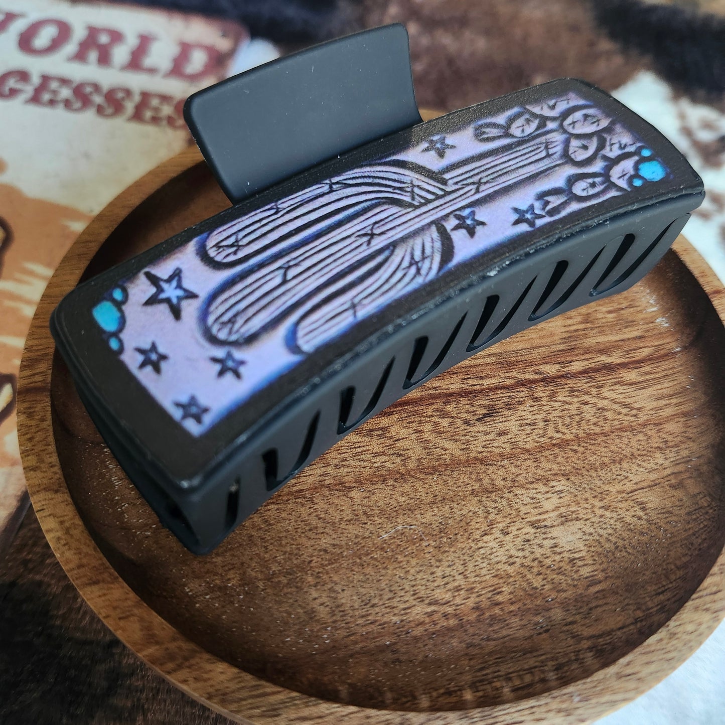 Pince à cheveux - Cactus étoilé