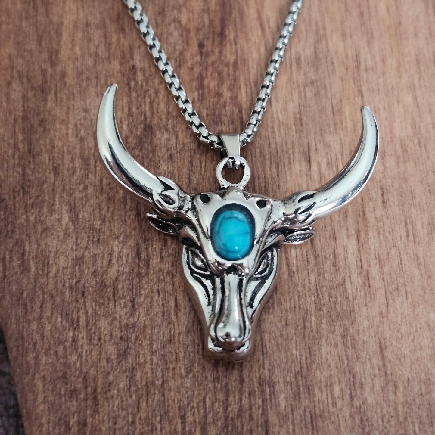 Turquoise Bull Necklace