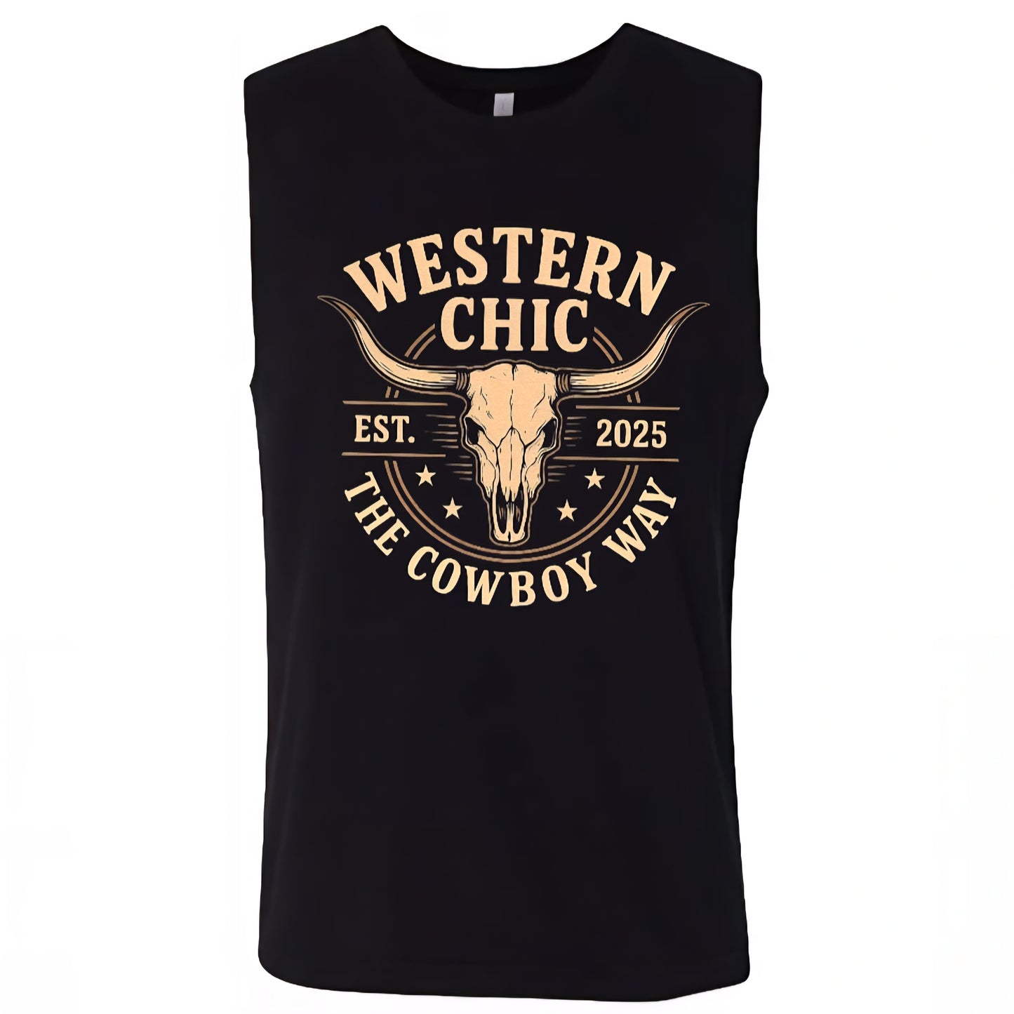 Muscle Tank Noir - The Cowboy Way