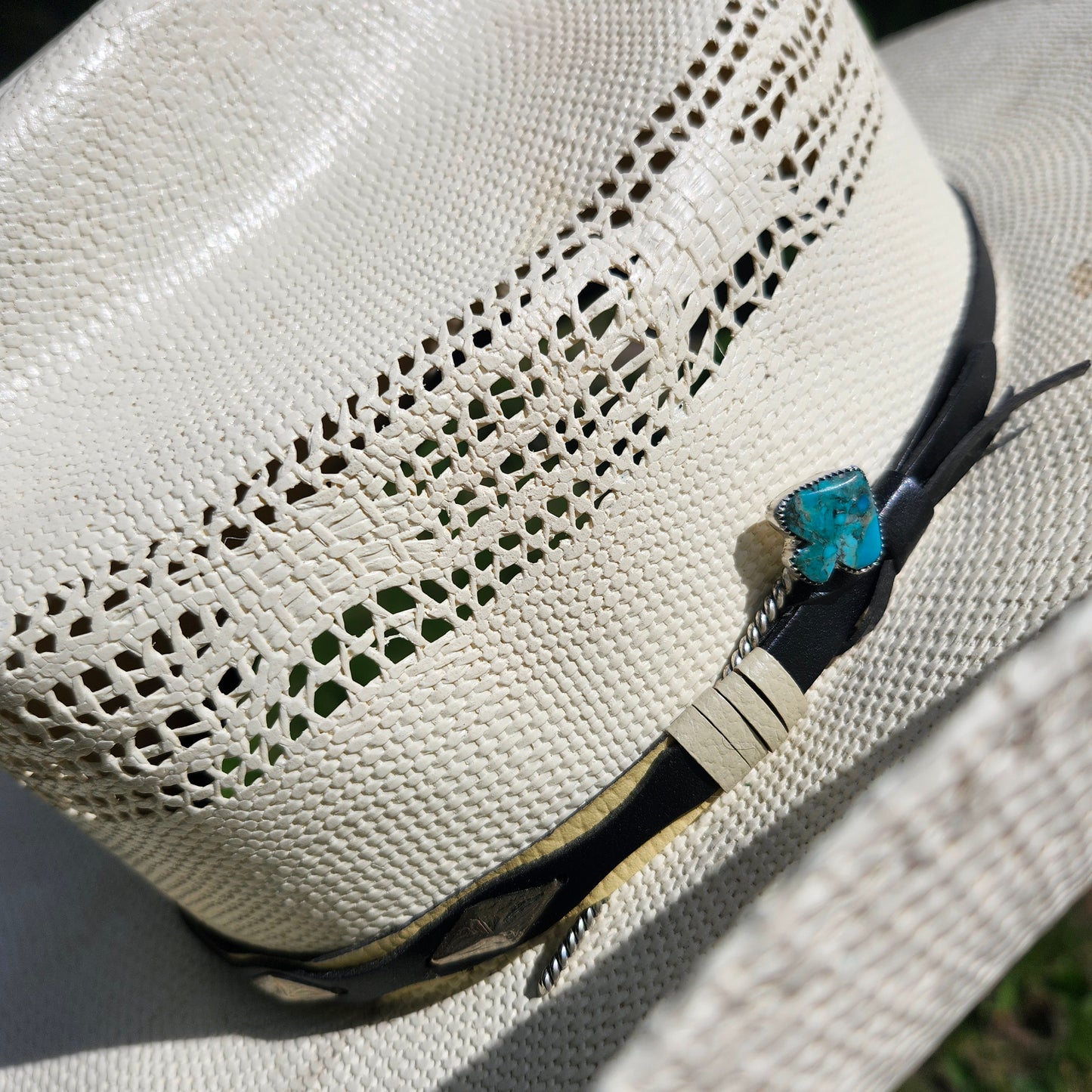Pique à chapeau en turquoise