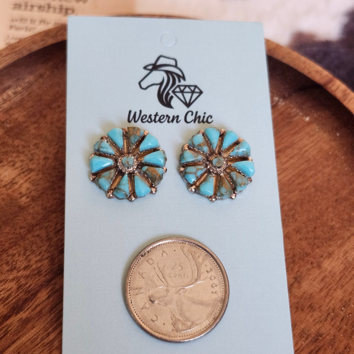 Turquoise Clusters - Earrings