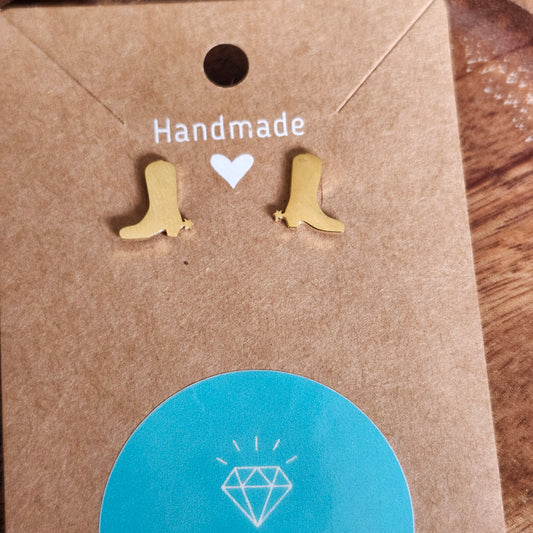 Bottes spurs - Boucles d'oreille or