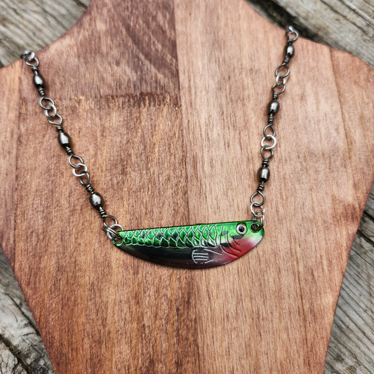 Collier Le Chromis vert