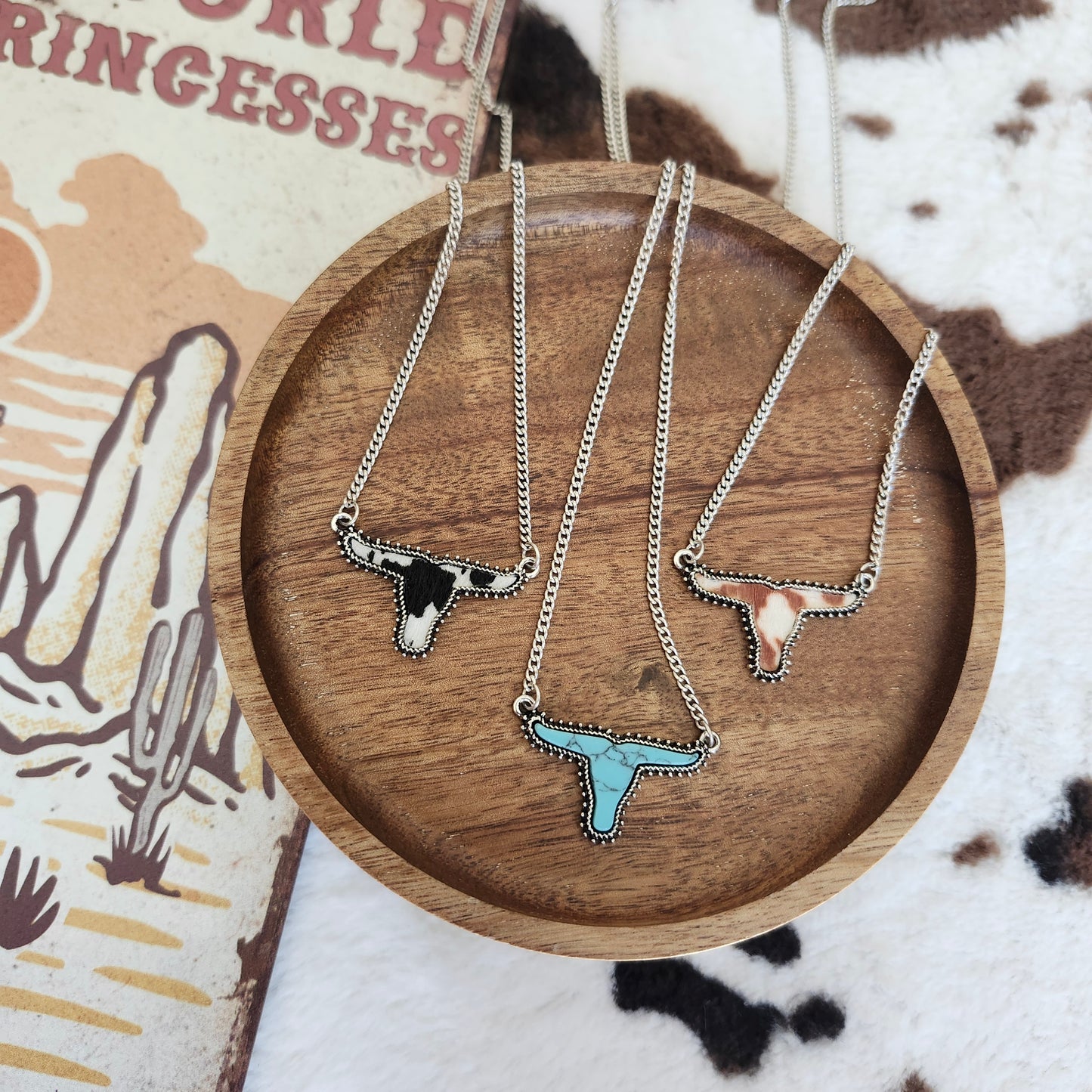 Silver Bull Necklace