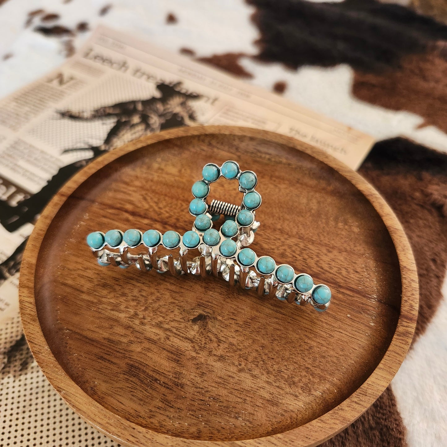Pince à cheveux turquoise - Petite