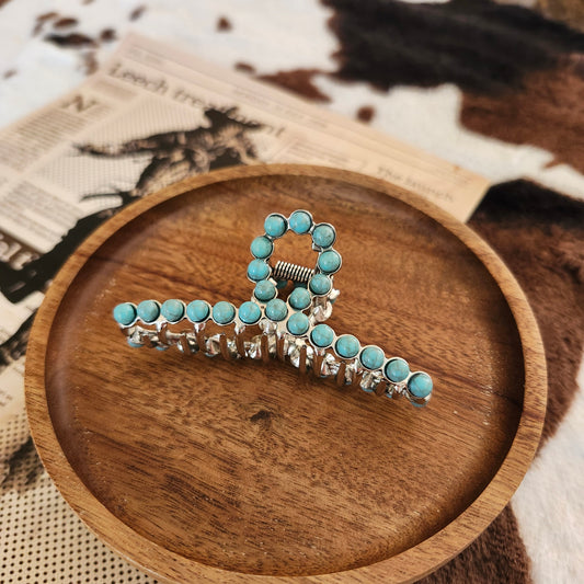 Pince à cheveux turquoise - Petite