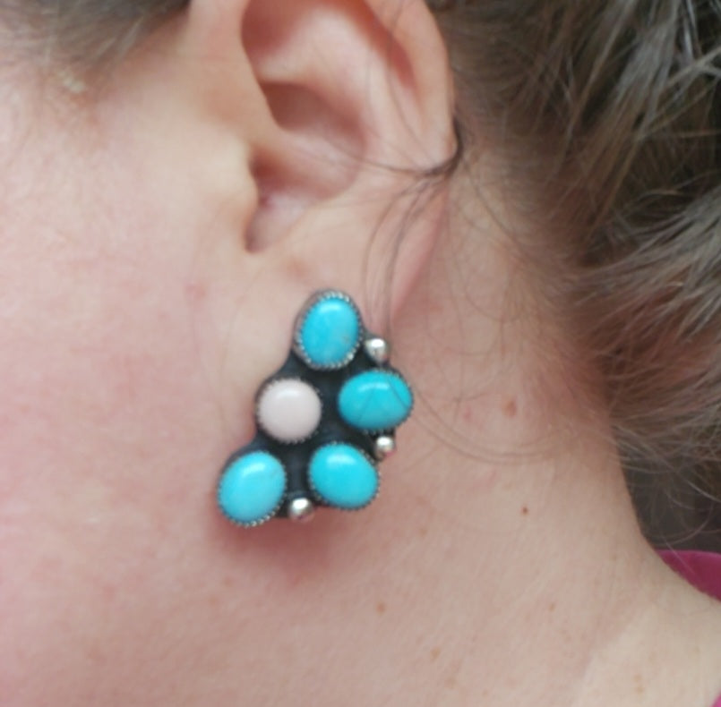 Boucles d'oreille Desert Blush Clusters