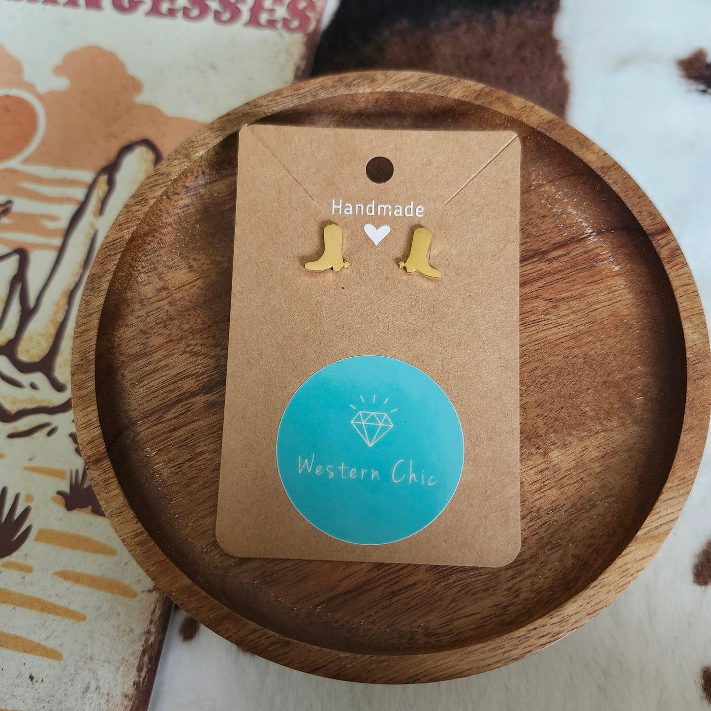 Bottes spurs - Boucles d'oreille or