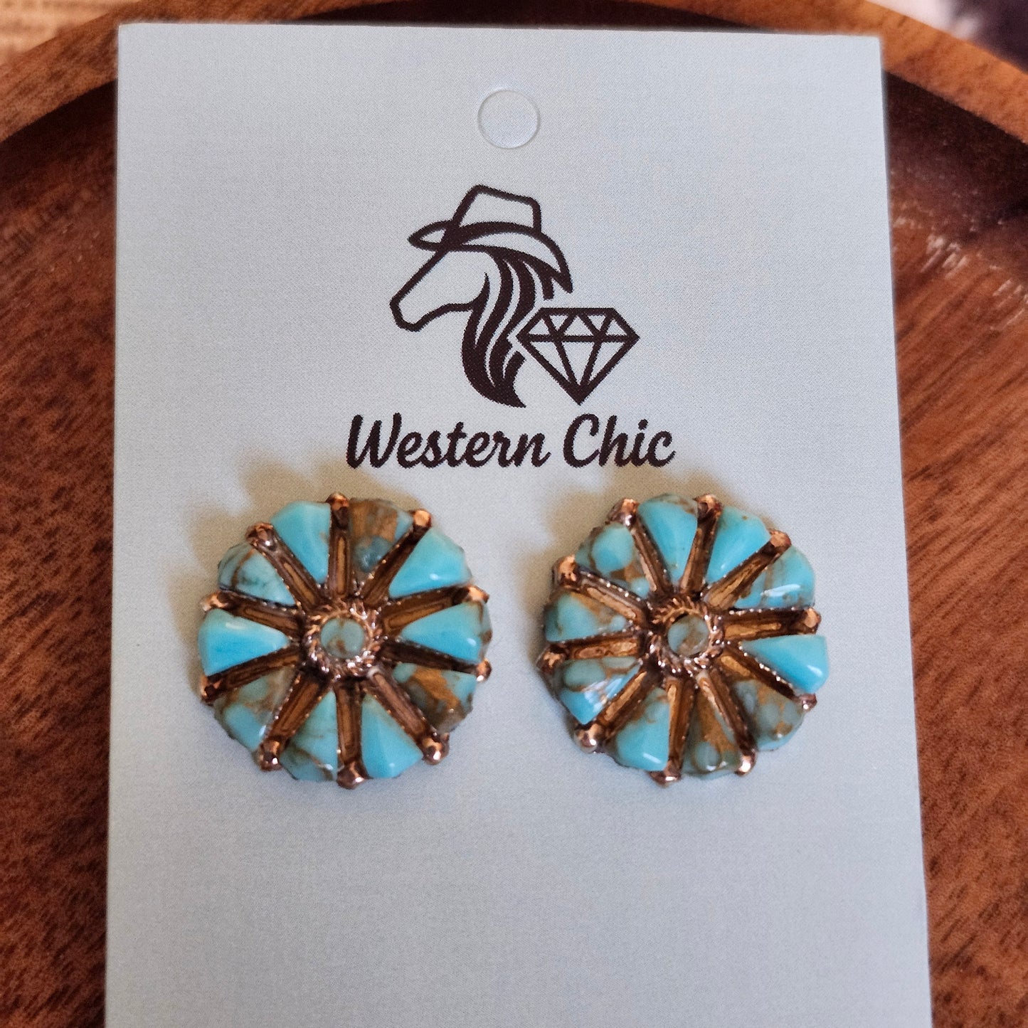 Turquoise Clusters - Earrings