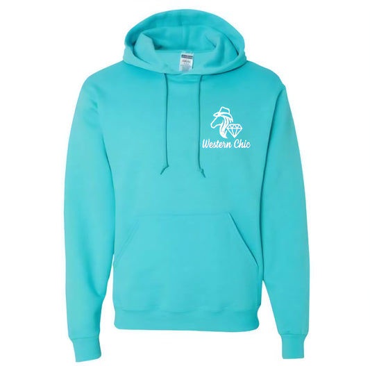 Hoodie Turquoise Logo Original