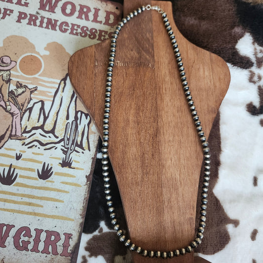 Collier de perles 6 mm - 24 pouces