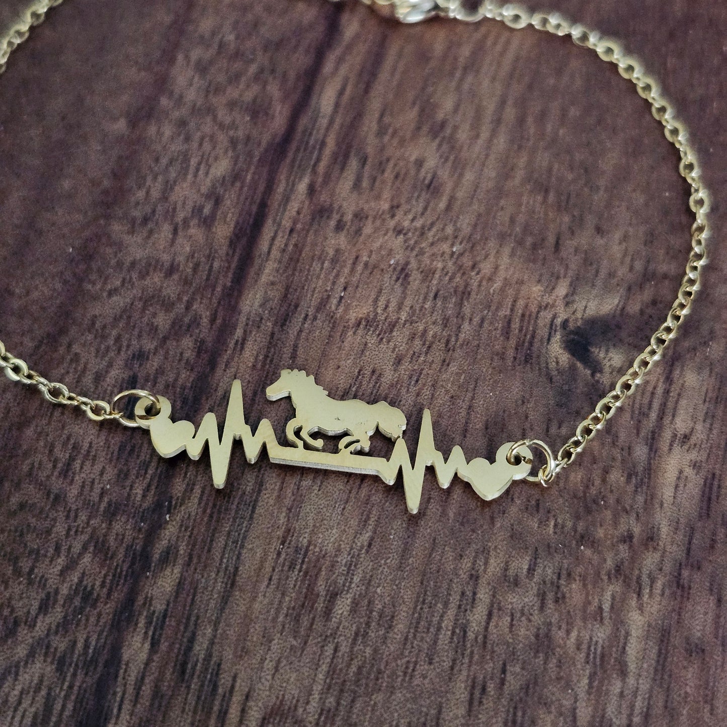 Bracelet Cheval Battement de coeur - Or