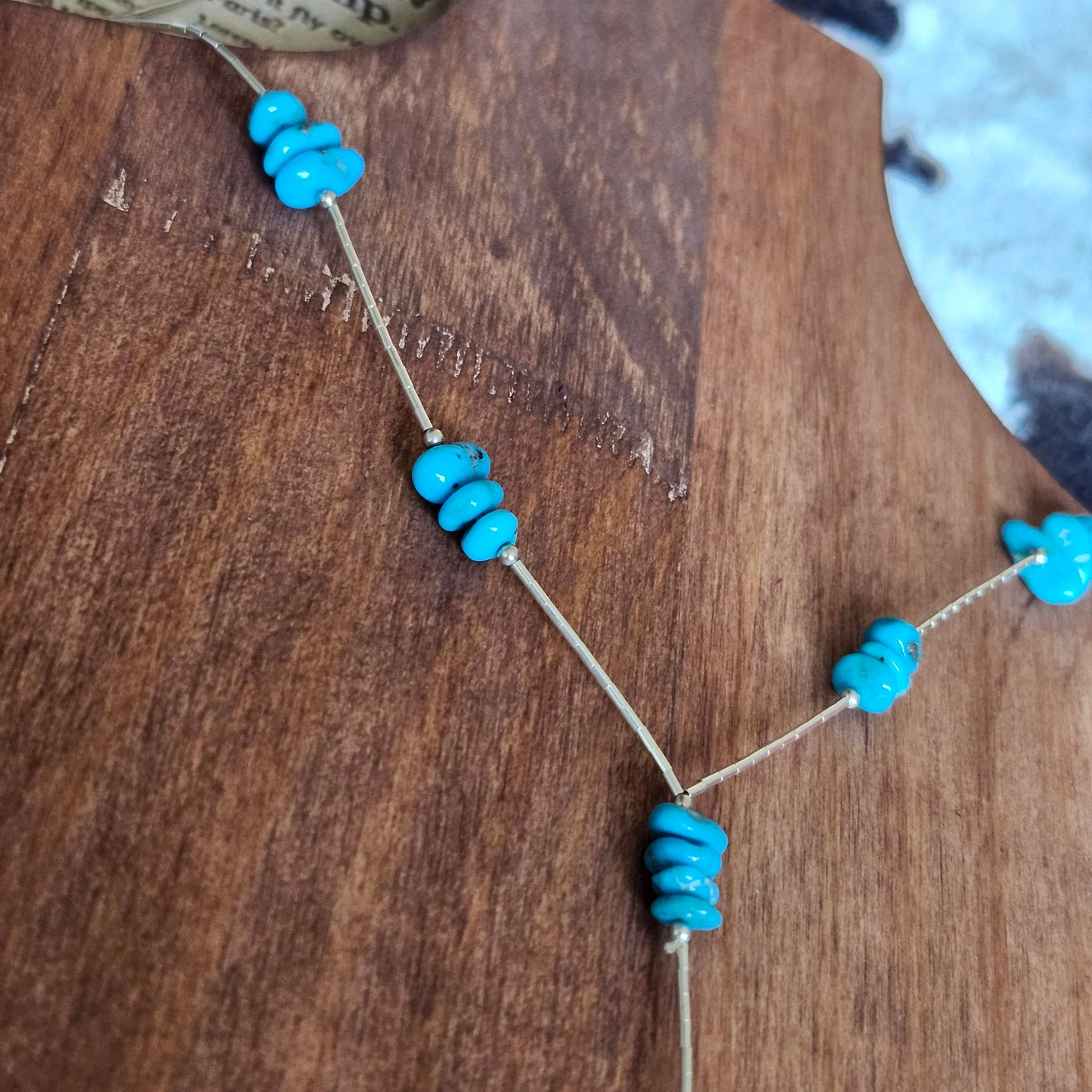 Turquoise Lariat Necklace