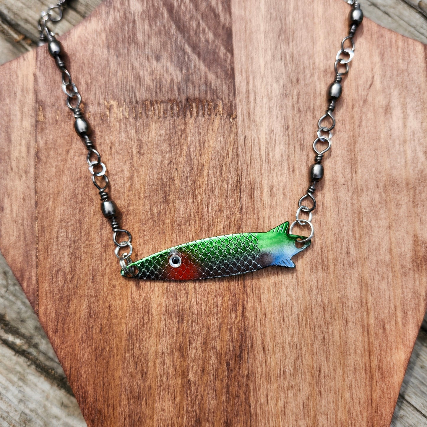 Collier Le Barbeau vert