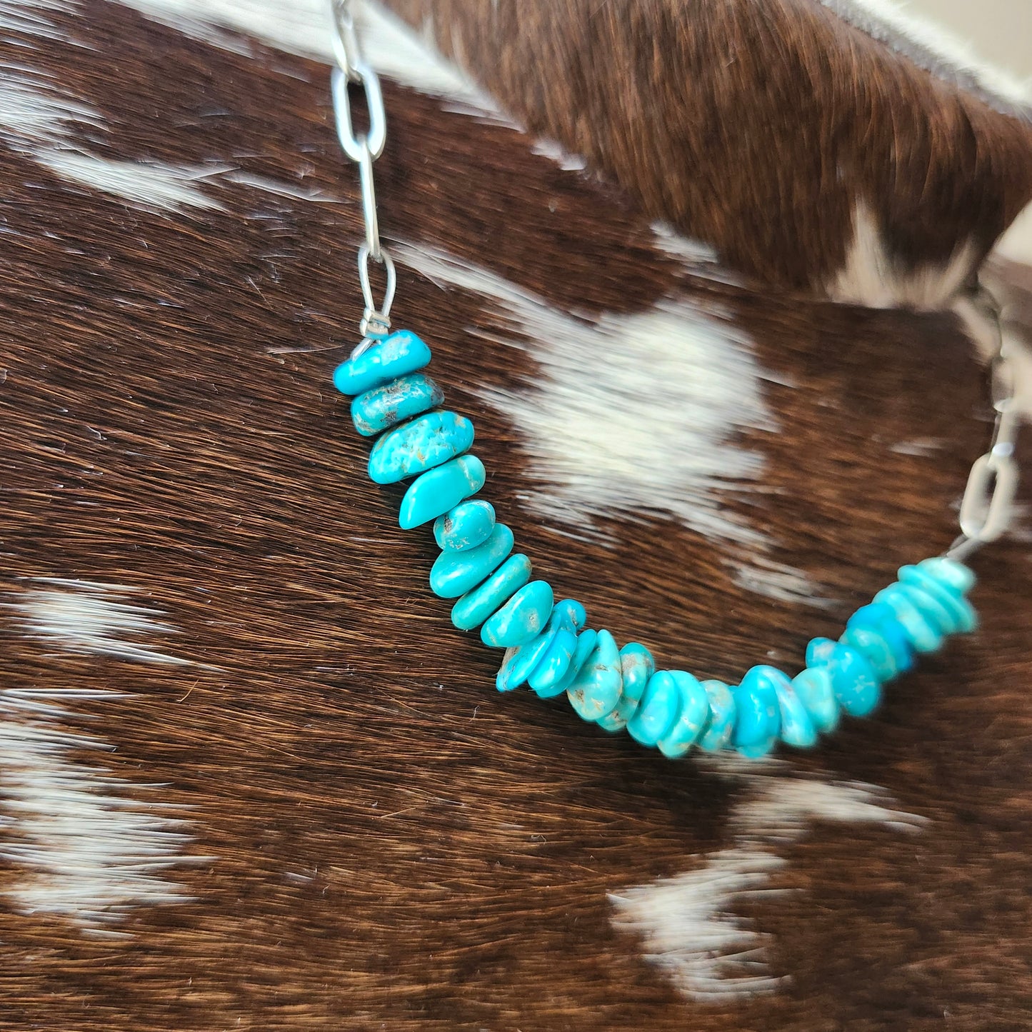Collier de 16 pouces - éclats de turquoise