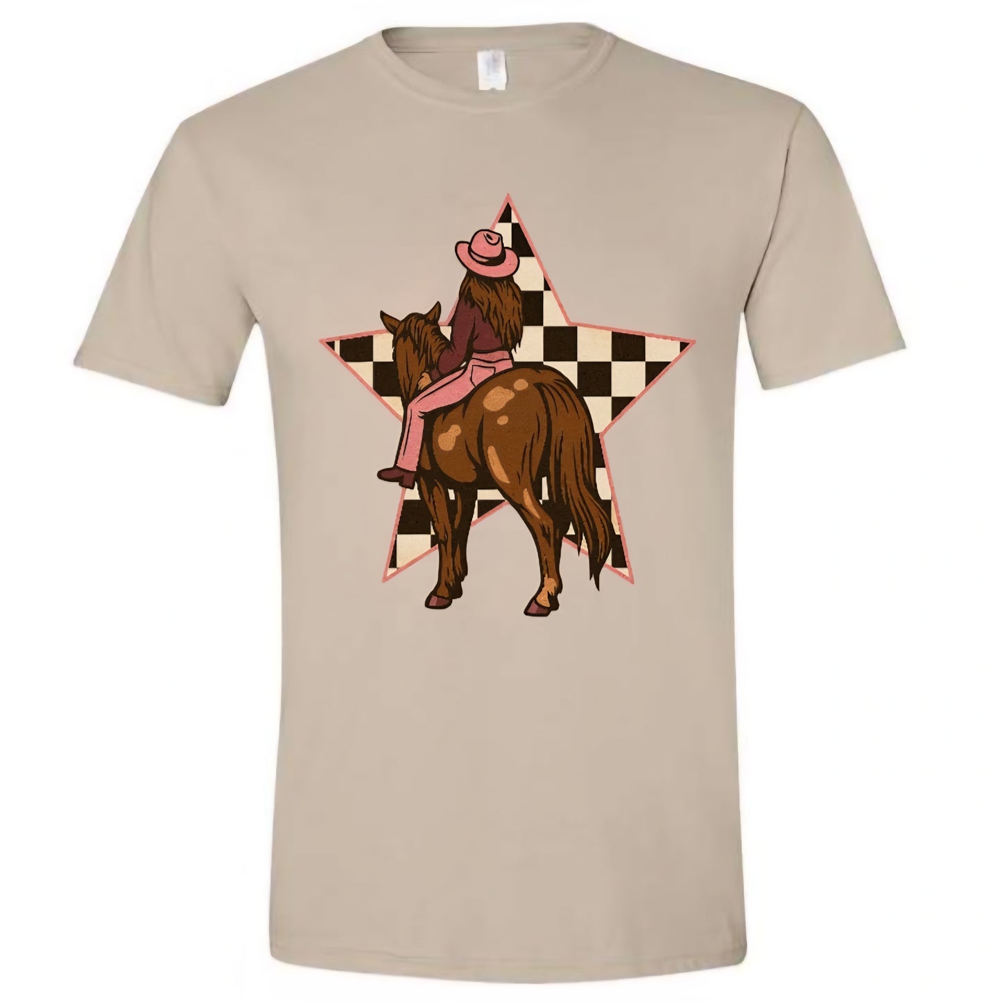 T-shirt - Checkered Star