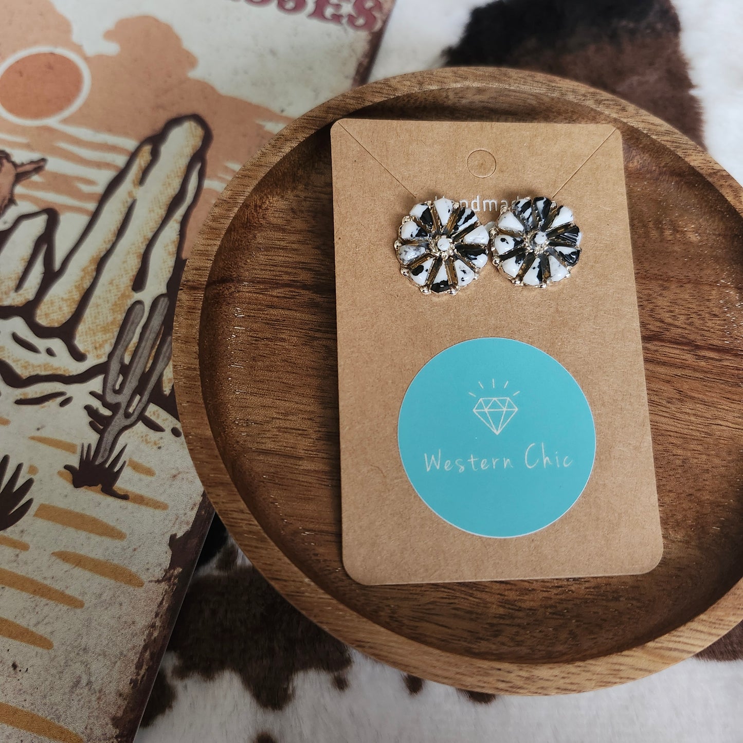 White Buffalo Clusters - Earrings