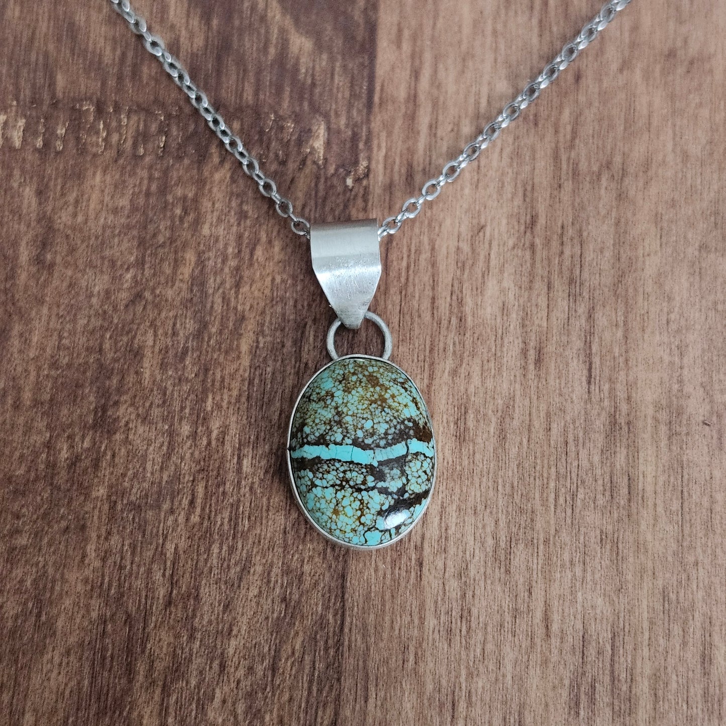 Collier avec pendentif Royston Ribbon Turquoise