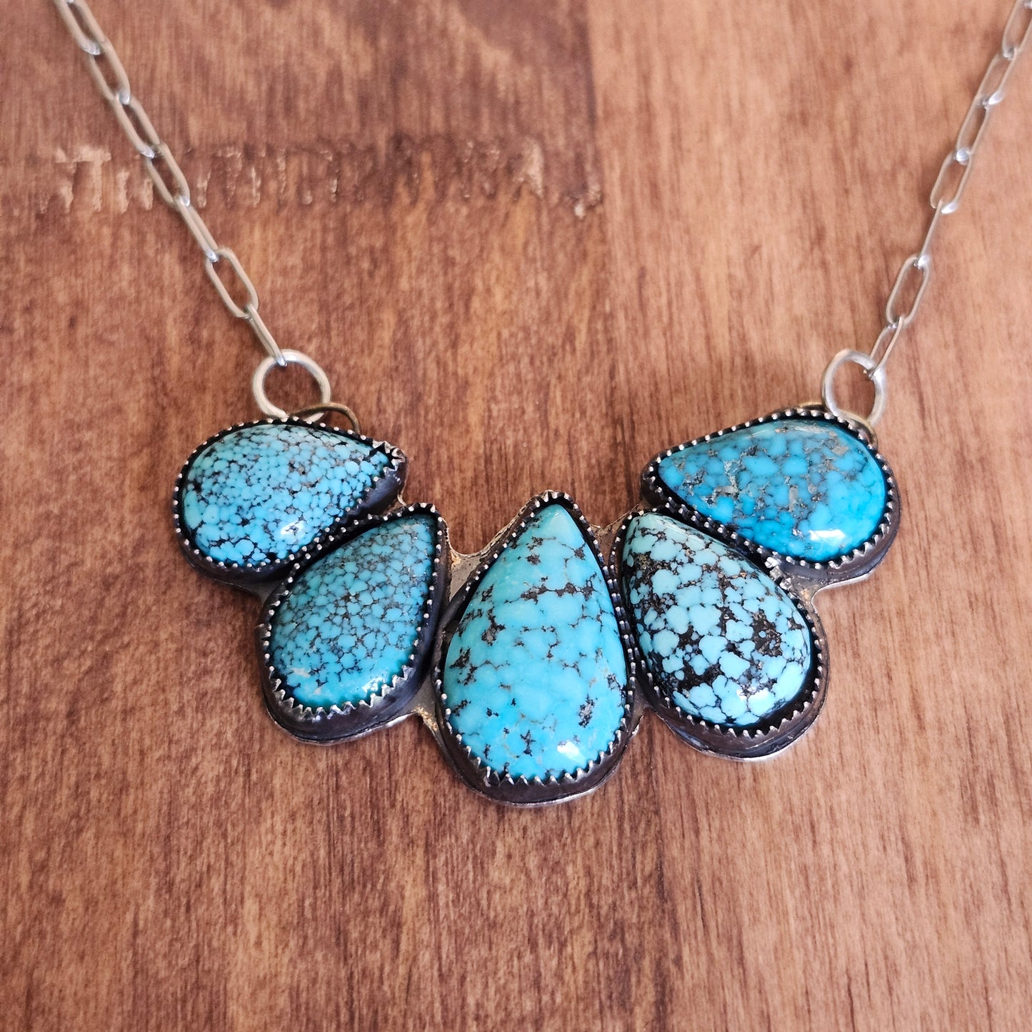 Collier Turquoise Spiderweb