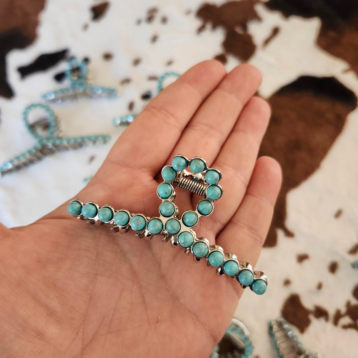Pince à cheveux turquoise - Petite