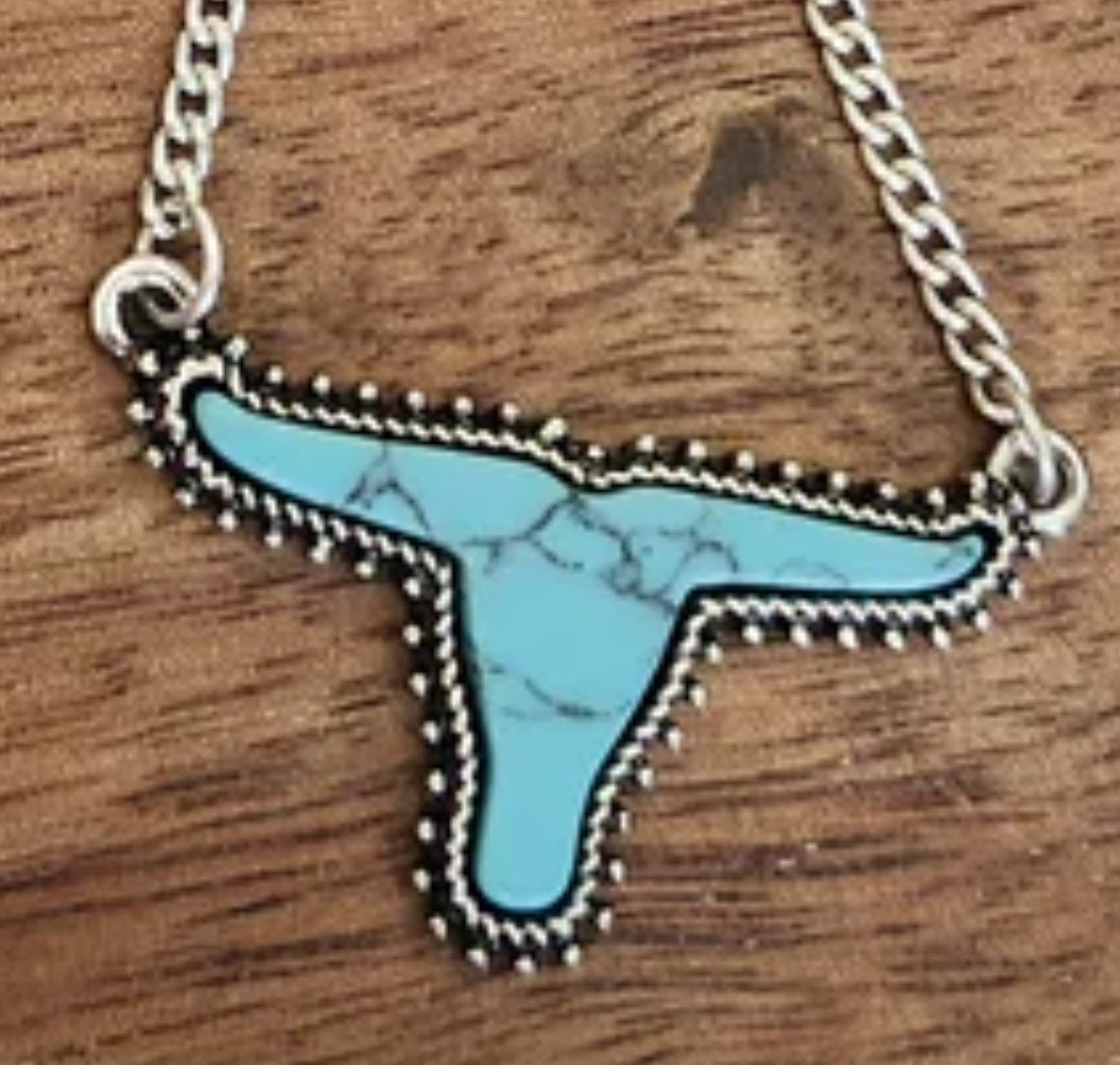 Silver Bull Necklace