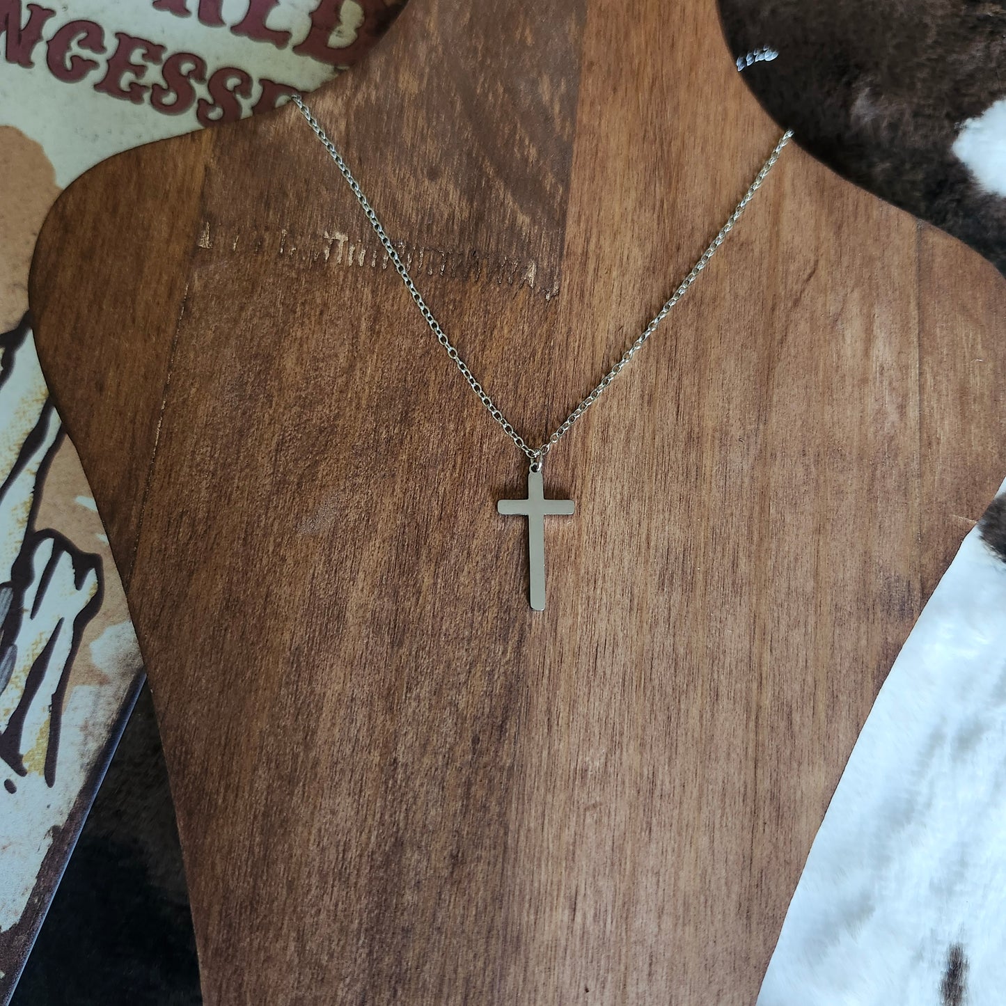 Cross Necklace - Silver