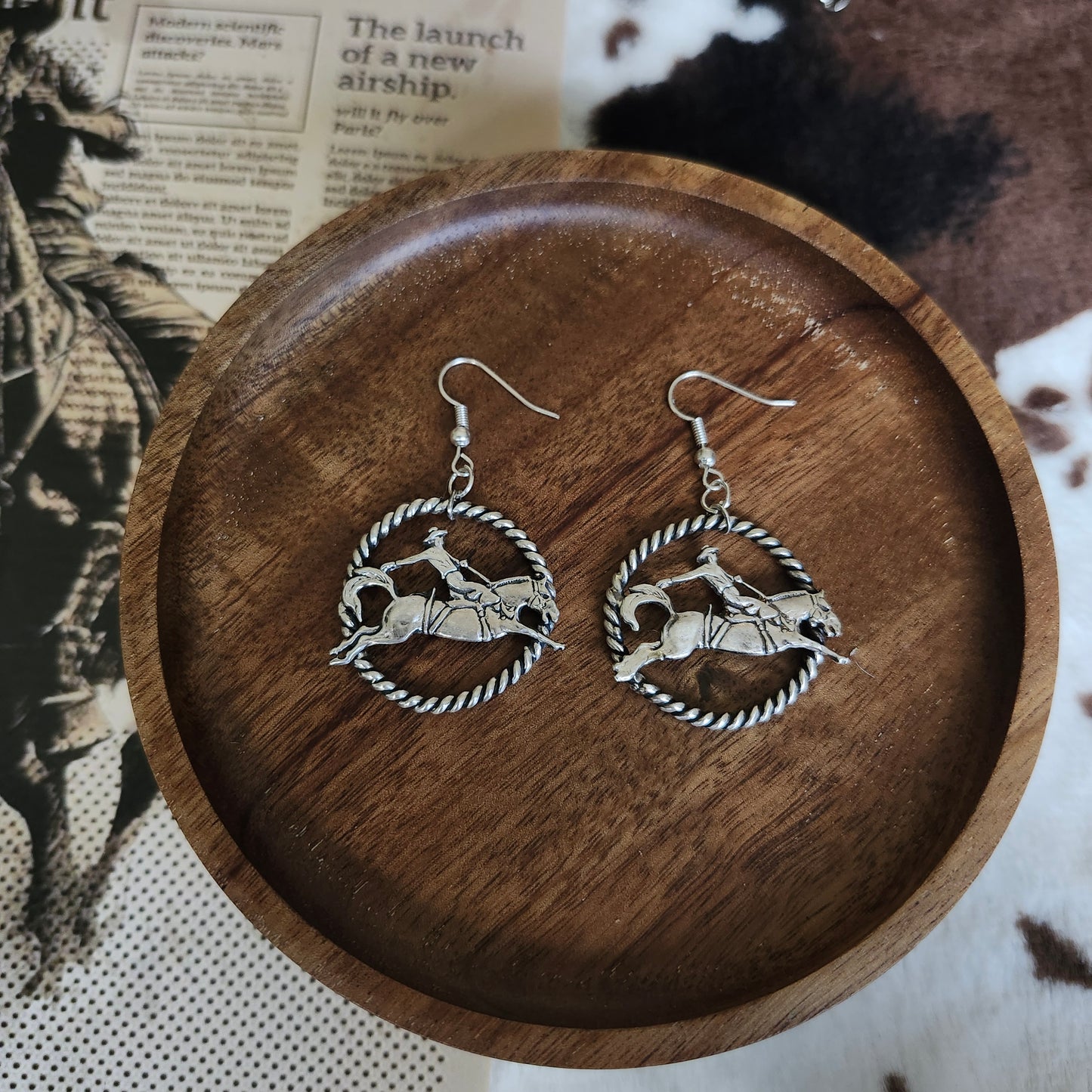 Boucles d'oreille Bucking Horse