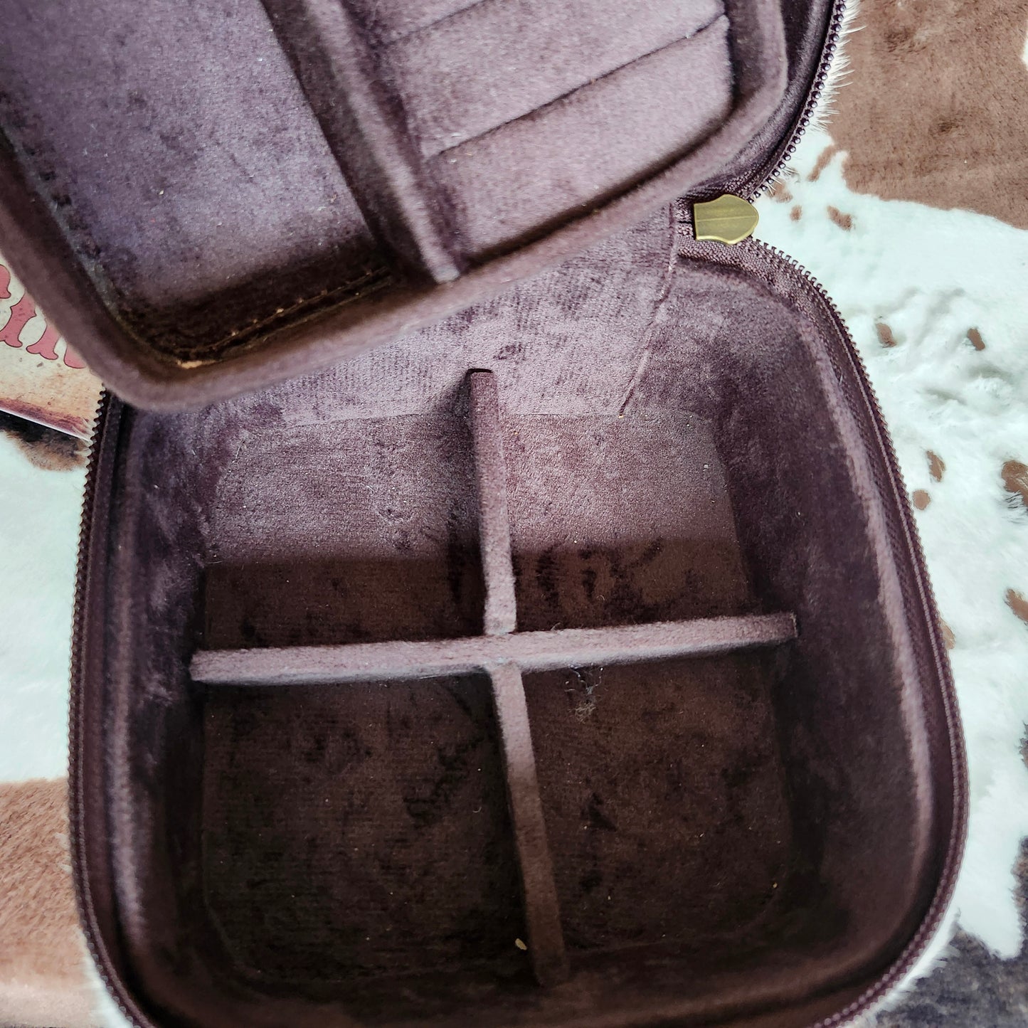 Boîte à bijoux Cowhide